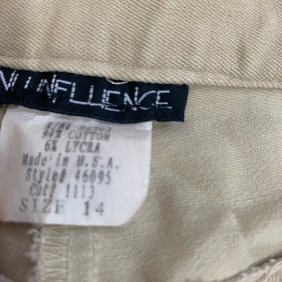 NU Influence 5 Pocket Style Cream Vintage Pants - Picture 6 of 11